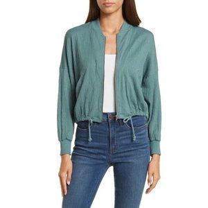 NWOT BB Dakota by Steve Madden Cotton Gauze Women’s Bomber Jacket